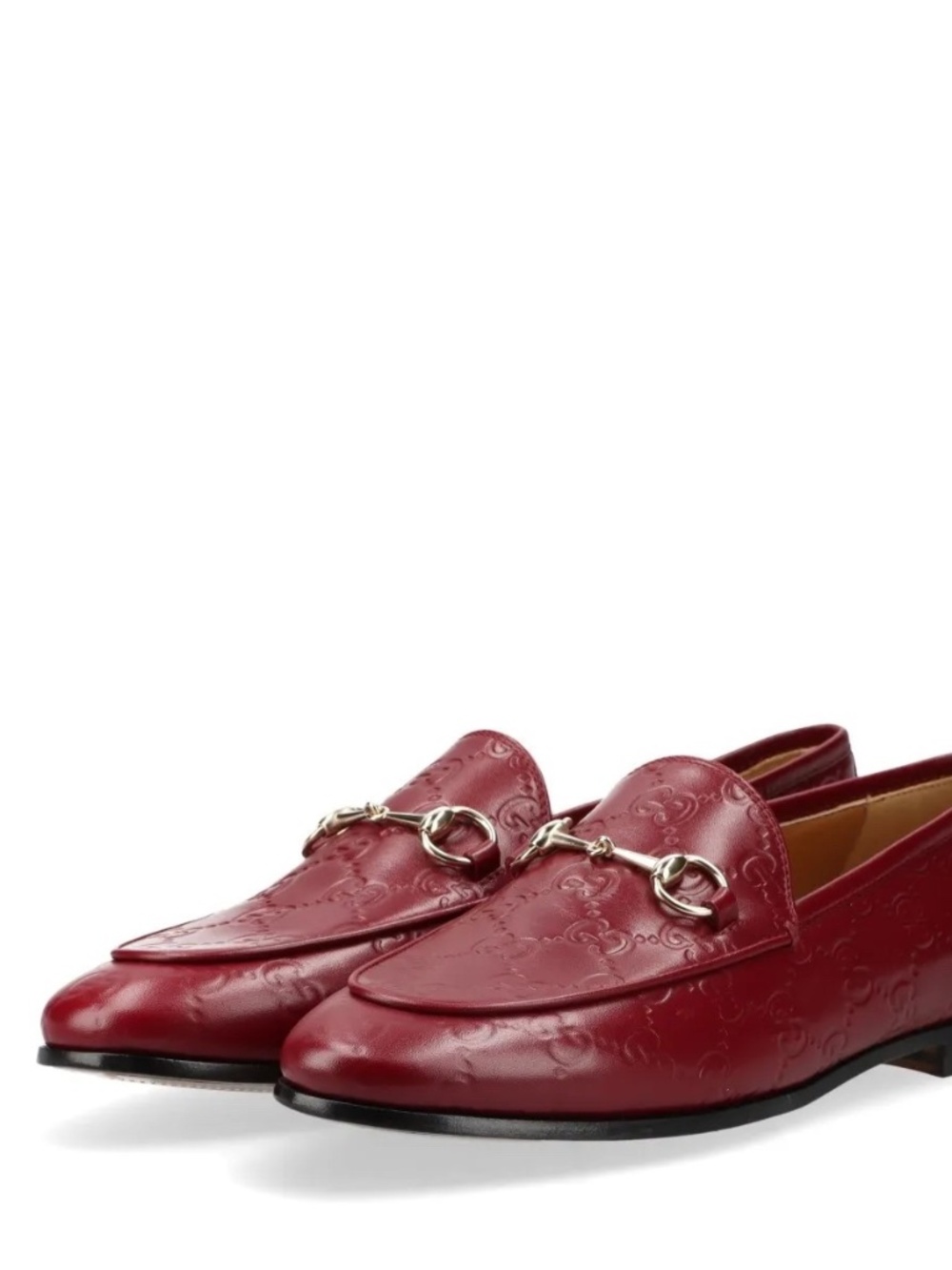 GUCCI Women's Red GG Horsebit Jordaan Loafer Size 8.5 (US) 786016 AAD6S 6207 NIB